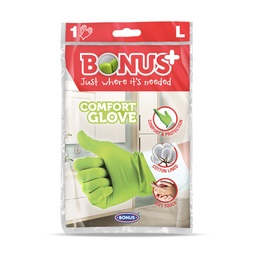 [B971] Komfort gumikesztyű L-es