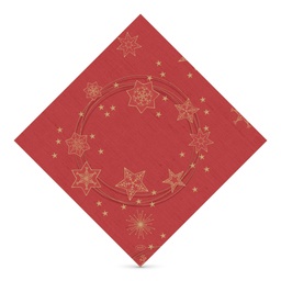 [D200868] Duni Dunisoft szalvéta 40 * 40 60 lapos Star Shine Red