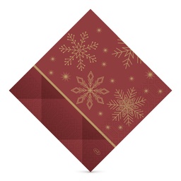 [D208477] Duni tissue szalvéta 33 x 33 cm-es 3 r.  250 lapos Rhombus Bordeaux