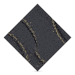 [D200798] Dunisoft szalvéta 40 x 40 cm-es 60 lapos Golden Stardust Black